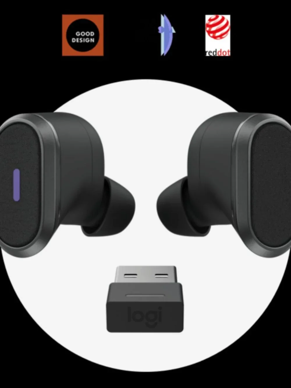 Logitech Zone True Wireless Noise-Canceling Earbuds NEW
